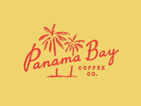 Panama Bay Coffee Co. by Ashleigh Brewer Palm Tree Logo, Tree Logo Design, Pizza Logo, Tree Logo, Tree Logos, Minimalist Logo Design, Design Logos, Typography Inspiration, Branding Identity