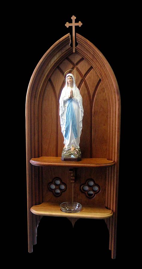 Catholic Home Altar, Sacred Space Altar, Home Altar Catholic, Family Altar, Altar Ideas, Catholic Home, Catholic Altar, Altar Design, Holy Water Font