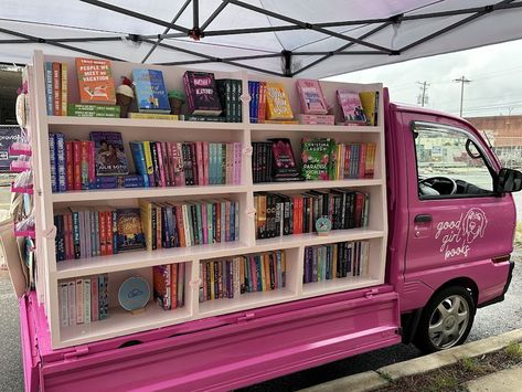 Calling All Romance Book Lovers #GoodGirlBooks #KnoxvilleBookLovers Pop Up Bookstore Ideas, Mobile Bookstore Ideas, Pop Up Bookstore, Mobile Book Store, Mobile Bookstore Trailer, Mobile Bookstore Pop Up, Mobile Bookshop, Pop Up Bookshop, Romance Bookstore