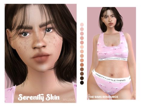 The Sims Resource - Serenity Skin Sims 4 Serenity, Imperfect Skin, Sims 4 Skin, Sims 4 Skills, Skin Overlay, Mod Hair, The Sims 4 Skin, Skin Details, Sims 4 Game Mods