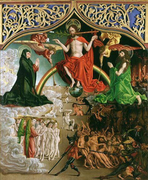 https://flic.kr/p/CX1sn4 | Last Judgment by MARX REICHLICH | c. 1490. Oil and tempera on panel. 197,2 x 165,1 cm. Chrysler Museum of Art, Norfolk. 71.3098. The Last Judgement, The Last Judgment, Path Of The Gods, Rennaissance Art, European Paintings, Light Of The World, John The Baptist, Catholic Art, Illuminated Manuscript