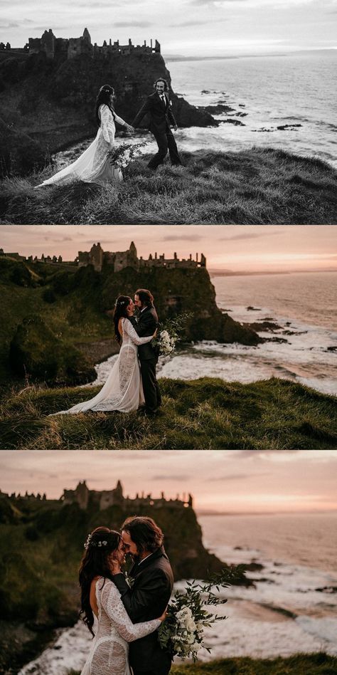 Moody Vow Renewal, Ireland Vow Renewal, Vow Renewal Elopement Ideas, Vow Renewal Scotland, Elope In Ireland, 10 Year Vow Renewal Photoshoot, Ireland Elopement Photography, Goblin Wedding, 10 Year Vow Renewal Ideas