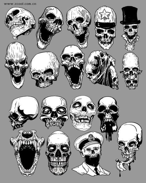 Skulls Sport Vector, Skull Reference, Vector Landscape, Landscape Vector, Skull Sketch, Skeleton Drawings, Skull Art Drawing, Flower Vector, Skulls Drawing