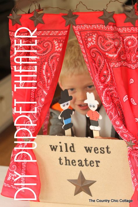 Wild West Crafts, Theatre Crafts, Wild West Theme, Puppets Diy, Wilde Westen, Puppet Crafts, Puppet Theater, Wild Wild West, Mia 3