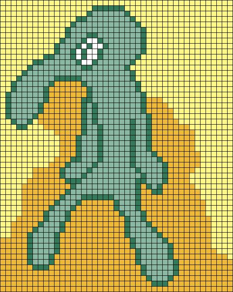 Large Alpha Patterns, Funny Alpha Pattern, 8 Bit Pixel Art Pattern, Crochet Tapestry Pattern Free Charts, Grid Pattern Crochet, Funny Pixel Art, Alpha Crochet, Crochet Tapestries, Squidward Painting