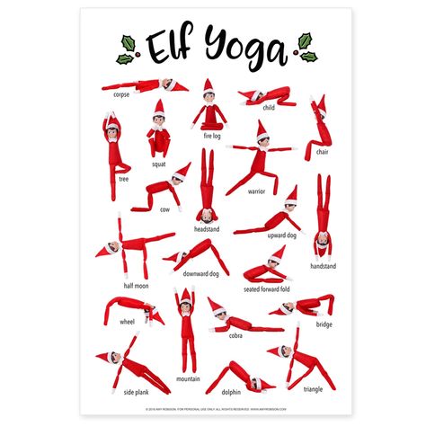 Elf On The Shelf Yoga, Elf Yoga, Elf On Shelf Printables, Aesthetic Thanksgiving, Napkin Folding Ideas, Paper Napkin Folding, Napkin Folds, Chirstmas Decor, Folding Ideas