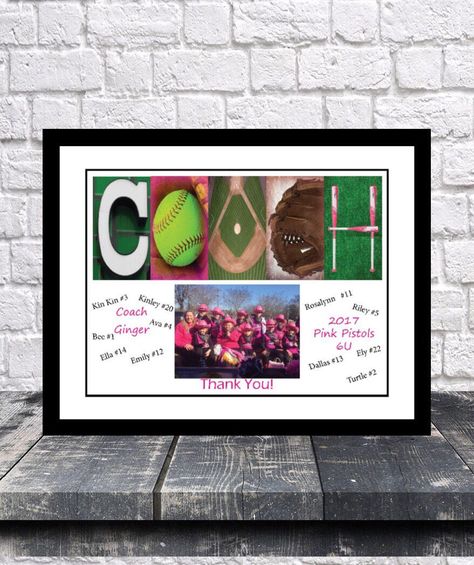 End Of Year Coach Gifts, End Of Year Baseball Coach Gifts, End Of Year Softball Team Gifts, End Of The Year Softball Gifts, Softball End Of Season Gifts For Players, Softball Coach Gift Ideas, Softball Coach Gifts, Hockey Coach Gifts, Softball Photos