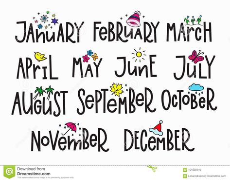 Months year calendar lettering typography. Months of the New Year simple letteri #Sponsored , #advertisement, #Ad, #year, #lettering, #simple, #calendar Calendar Lettering, Calligraphy Calendar, Alfabet Font, Simple Lettering, Chalkboard Calendar, September Calendar, January Calendar, Year Calendar, Graphic Design Elements