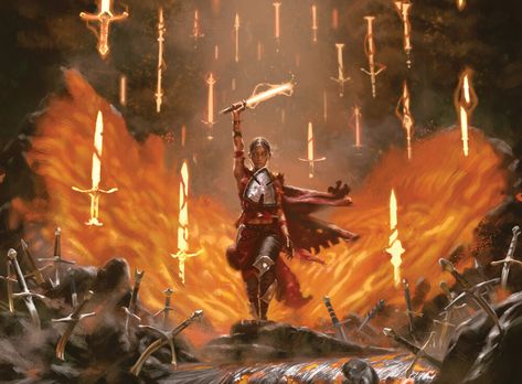 Eldraine Art, Fire Flames, Mtg Art, Dnd Ideas, 다크 판타지, High Fantasy, Wizards Of The Coast, Magic Art, Fantasy Rpg