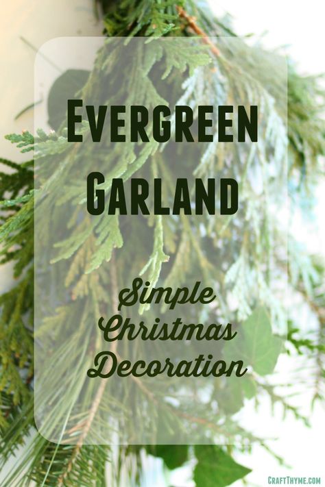 Teardrop Garland, Evergreen Garland, Garland For Christmas, Diy Christmas Garland, Christmas Decorations Garland, Artificial Garland, Trendy Diy, Simple Christmas Decor, Diy Christmas Decorations