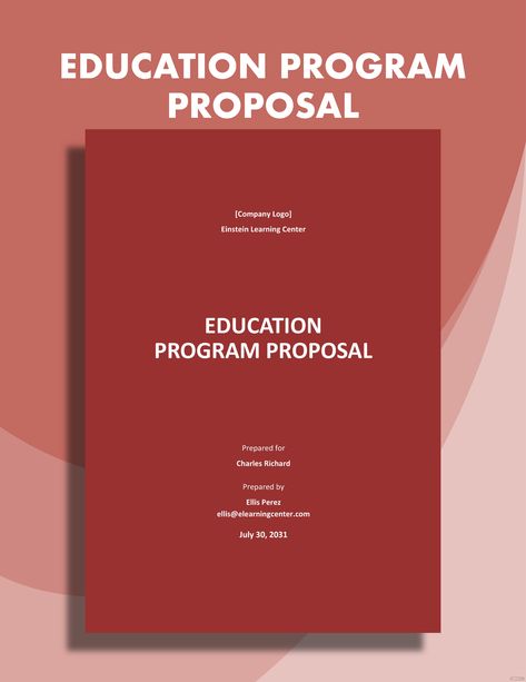 Education Program Proposal Template Wedding Planner Proposal, Booklet Template, Proposal Template, Template Google, Proposal Templates, Google Docs, Learning Centers, Programming, Wedding Planner