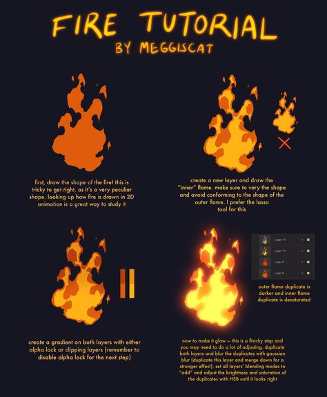 Fire Tutorial, Fire Drawing, Sketching Tips, Digital Painting Techniques, Art Advice, Digital Art Beginner, Magic Design, Art Tools Drawing, Pop Art Wallpaper