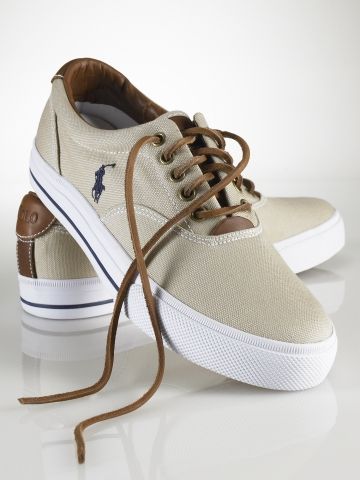 Polo  Vaughn Canvas Sneaker Teaching Mens Fashion, Ralph Lauren Sneakers, Daily Shoes, Polo Shoes, Nike Boots, Image Swag, Home Bedding, Ralph Lauren Shop, Nikes Girl