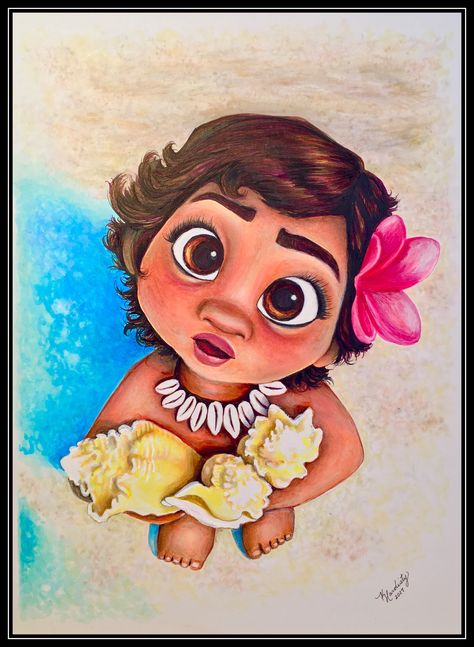 #Moana done with #Copics  I drew this for Beatrice, 6yrs old. @Katie Pie Kards  by Kelly Hardisty. July 2017 Moana Aesthetic Drawing, Moana Canvas Painting, Moana Drawing Sketches, Moana Painting Ideas On Canvas, Maui Character, Moana Drawings, Drawing Moana, Moana Painting, Moana Sketch