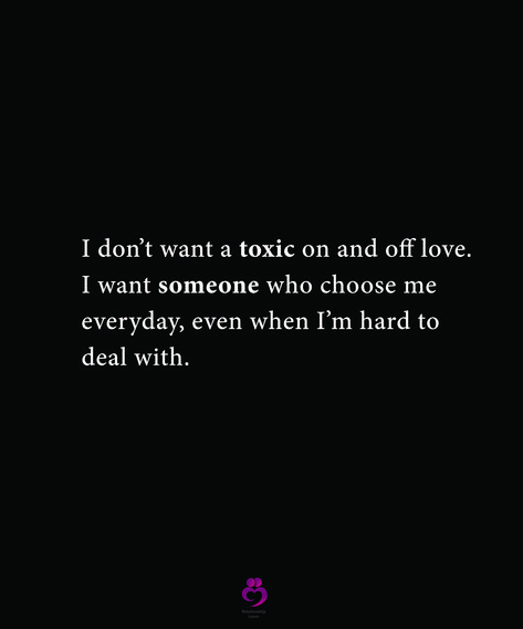 I don’t want a toxic on and off love.
I want someone who choose me
everyday, even when I’m hard to
deal with.
#relationshipquotes #womenquotes I Want Someone Who Chooses Me, I Don’t Want To Be An Option, I Don’t Want A Relationship Quotes, I Want Someone Who Wants Me, Want Someone To Choose Me, I Want Someone Who Quotes, Choose Me Quotes Relationships, Want A Relationship Quotes, Choose Me Quotes