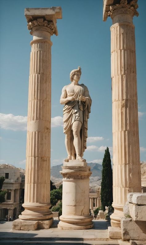 (1) @scullandoars on Tumblr Art History Architecture, Archi Wallpaper, Iphone Cool Wallpaper, Grecia Aesthetic, Archeology Museum, Ancient Greece Aesthetic, Ancient Carthage, Roman Sculptures, Roman Statues