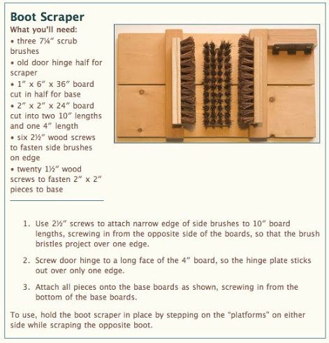 Diy Winter Gifts, William Morris Quote, Boot Scraper, Cottage Diy, Boot Brush, Antique Bookcase, Boot Rack, Painted Floor, Old Door