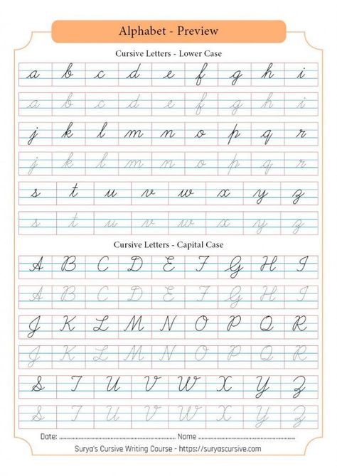 Cursive Alphabet Chart, Cursive Letters Worksheet, Teaching Cursive Writing, Cursive Letters Alphabet, Cursive Writing Practice Sheets, Cursive Worksheets, Cursive Handwriting Worksheets, Teaching Cursive, Learning Cursive