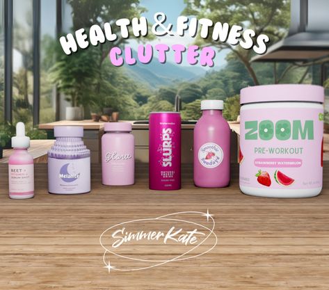 Health & Fitness Clutter Sims 4 Kitchen, Sims Baby, Sims 4 Traits, Sims 4 Cas Mods, Play Sims 4, The Sims 4 Pc, Sims 4 Bedroom, Sims 4 Clutter, Free Sims 4