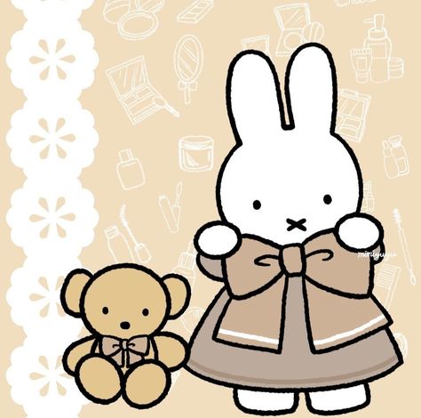 Miffy Cute, Sleeping Drawing, Walpaper Hello Kitty, Cute Blue Wallpaper, Hello Kitty Coloring, Cartoon Girl Drawing, Iphone Homescreen Wallpaper, Cute Doodle Art, Homescreen Wallpaper