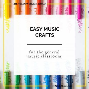 Easy Music Crafts for Elementary Music Music Crafts Elementary, Easy Music Crafts, Crafts For Elementary, Elementary Music Activities, Music Activities For Kids, General Music Classroom, Road Music, Student Crafts, Music Lessons For Kids