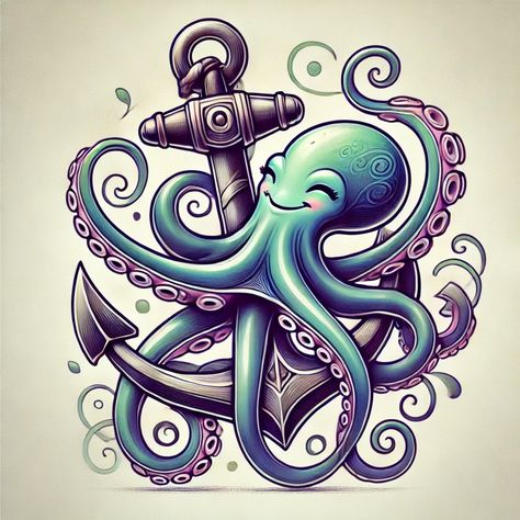 Tattoo Thoughts, Octopus Tattoo Design, Tattoo Love, Octopus Tattoo, Tattoo Design, Octopus, Tattoo Designs, First Love, Tattoos