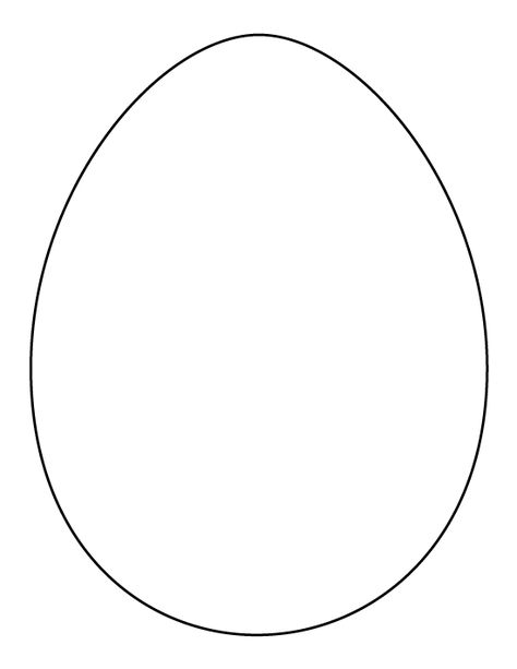 Printable full page large egg pattern. Use the pattern for crafts, creating stencils, scrapbooking, and more. Free PDF template to download and print at http://patternuniverse.com/download/large-egg-pattern/. Egg Pattern Template, Egg Pattern, Eggs Template, Egg Stencil Free Printable, Egg Printable Template, Egg Outline Printable, Egg Template, Easter Egg Template, Egg Coloring Page