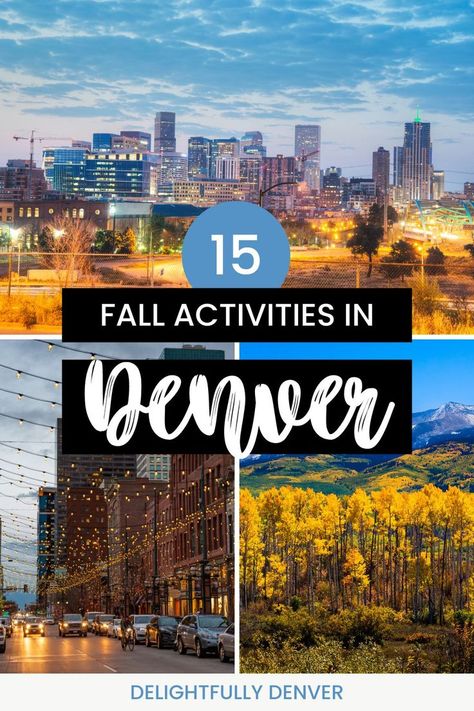 What are the best fall in Denver activities? Learn how to have the perfect autumn Denver day in this post, filled with the best fall activities. Things To Do During Fall, Denver Colorado Vacation, Denver Activities, Denver Travel, Colorado Fall, Colorado Vacation, Best Top, Fall Activities, Home Activities