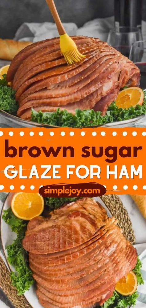 Learn how to make brown sugar glaze for ham for an amazing Holiday dinner! This ham glaze recipe is so easy to throw together with just a few simple ingredients! Don't miss this best entree on your dining table! Honey Glaze For Ham Easy, Honey Garlic Ham Glaze, Glazes For Ham Easy, Glaze For Fully Cooked Ham, Brown Sugar Ham Recipe, Glaze For A Ham, Grape Jelly Ham Glaze, Ham Honey Glaze Recipe, Honey Glaze Ham Sauce