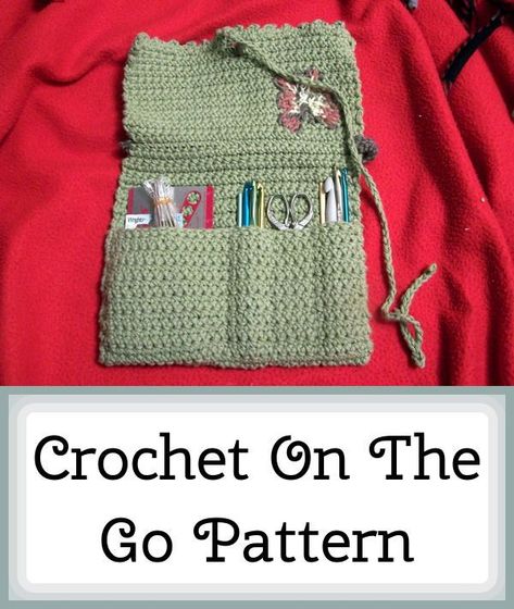 Crochet Hook Case Free Pattern, Crochet Hook Case Pattern, Crochet Hook Bag, Crochet Hook Holder, Crochet Organizer, Crochet Hook Case, Bracelets Easy, Craft Crochet, Utility Pouch