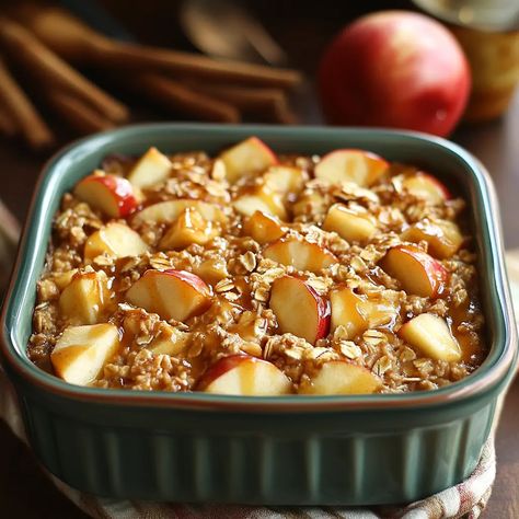 Oatmeal Breakfast Bake, Apple Oatmeal Breakfast, Caramel Apple Oatmeal, Sweet Potato Recipes Roasted, Creme Brulee Cheesecake, Fast Breakfast, Creamy Rice Pudding, Mini Chicken Pot Pies, Chocolate Chip Pecan Cookies