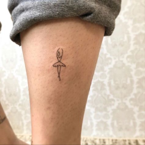 Mini Dance Tattoo, Dance Symbol Tattoo, Meaningful Dance Tattoos, Dancer Line Tattoo, Tiny Ballerina Tattoo, Ballerina Shoes Tattoo, Tiny Dancer Tattoo Elton John, Ballet Slippers Tattoo, 12 Dancing Princesses Tattoo