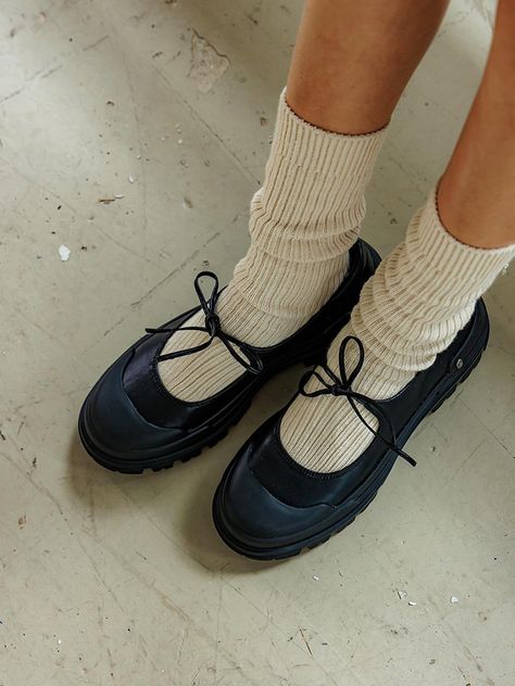 Designer fashion, Seoul-fully created | W Concept Twoobs Shoes Outfit, Cute Work Shoes Business Casual, Sneaker Mary Janes, Mary Jane Sneakers Outfit, Cute Slip On Shoes, Fall Sneakers 2024, 2024 Sneaker Trends, Outfits With Platform Sneakers, Platform Mary Janes Outfit