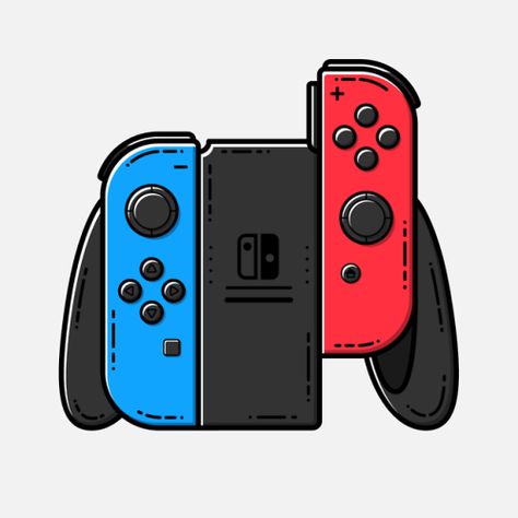 Nintendo Switch Aesthetic Art, Nintendo Switch Drawing, Nintendo Switch Wallpaper, Nintendo Drawings, Nintendo Wallpaper, Game Controller Art, Nintendo Controller, Sunset Canvas Painting, Retro Gaming Art