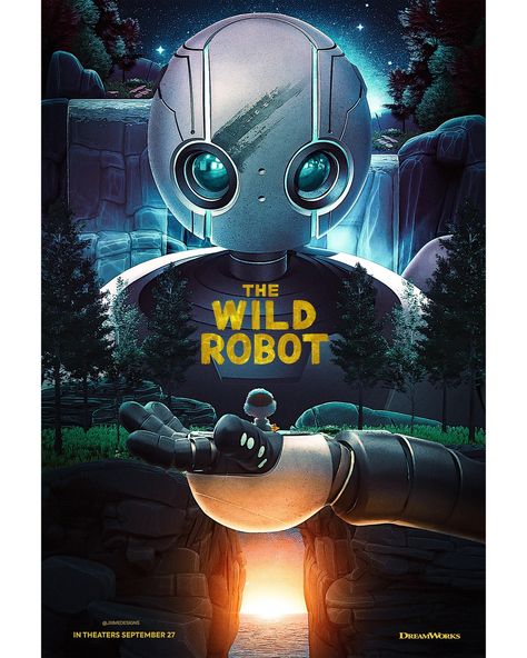 Jaime | The Wild Robot (@thewildrobot ) I absolutely loved this movie and wanted to make a poster for it! This was easily one of my favorite��… | Instagram Make A Poster, The Wild Robot, Movie Tattoo, Romance Movies, Advertising Poster, Disney And Dreamworks, Action Movies, Survival Skills, Latest Movies