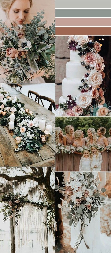 Most recent Photographs wedding Color Schemes Ideas Most of us view the essentials connected with large wheel: via major and additional hues for you to #Color #Ideas #Photographs #Schemes #wedding Dusty Rose Wedding Colors, Wedding Color Combinations, Neutral Wedding Colors, Mauve Wedding, Wedding Post, Flowers And Greenery, Bridesmaid Colors, Dusty Rose Wedding, Sage Wedding