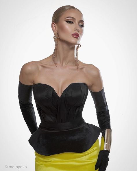 We added basic evening corsets to our collection to complete your look for your convenience. You can add those to our skirts, gloves and accessories and be done! one smooth shopping experience!!! #yellow #blacktie Let us know what else we can do 😊❤️ Iryna Mologoko Couture EXCLUSIVE limited edition. Exclusively made to order, Reston, VA USA. #corsets #couture #MadeToMeasure #ExclusiveCouture #corsets #fashiondesigner #RedCarpetReady #Tailored #FashionPhotography #StageWorthy #SignatureStyl... Peplum Corset, Draped Corset, Body Corset, Wedding Corset, Date Night Fashion, Taffeta Skirt, Dresses Date Night, Gold Gown, Cord Ties