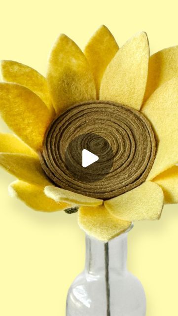 Felt Sunflower, Dance With You, Free Pattern, Sunflower, Felt, Pattern, On Instagram, Instagram