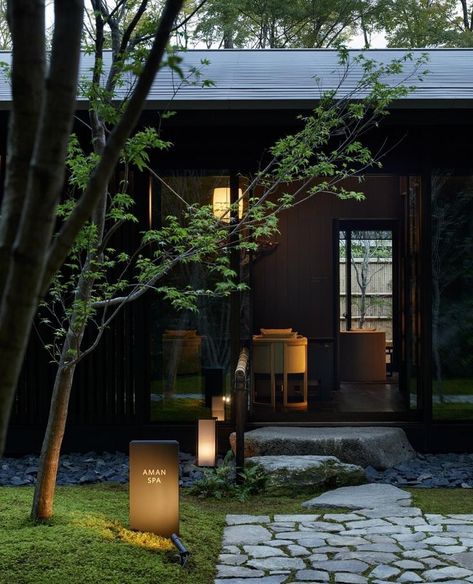 Aman Kyoto, Kerry Hill Architects, Kerry Hill, Japan Garden, Areas Verdes, Japanese Architecture, Japanese House, Tea House, Landscape Lighting