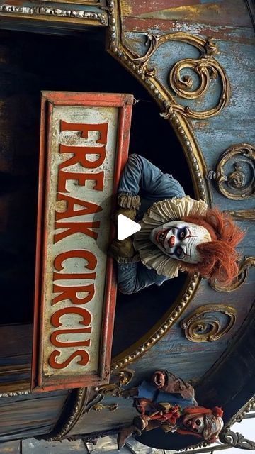 Thierry Lechanteur on Instagram: "Halloween Freak Circus 🎪🤡 

Petite création IA Vidéo

#runway #midjourney #aivideo #iavideo #videoai" Creepy Circus Aesthetic, Thierry Lechanteur, Creepy Circus, Circus Aesthetic, Circus, Halloween, On Instagram, Instagram