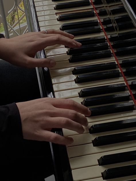 Playing Piano Aesthetic, Hands Playing Piano, Aesthetic Hands, Piano Aesthetic, John Laurens, Playing Piano, The Piano, Keyboard, Sheet Music