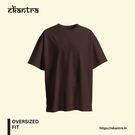 Chocolate Brown Oversized Plain T-shirt 👕 100% Cotton Bio-washed T-shirt with High Quality 👌 #tshirts #tshirt #chocolatebrowntshirt #browntshirt #oversizedtshirt #cottontshirt #ekantra #ekantraclub #ekantrastyle #ekantraofficial Plain T Shirt, Brown Tshirt, Plain Tees, Tshirt Mockup, Plain Tshirt, Shirt Mockup, Workout Tshirts, Oversized Tshirt, Chocolate Brown