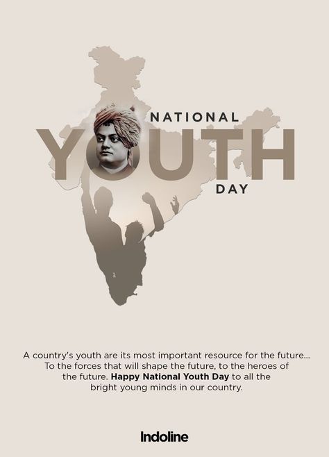 A country's youth are its most important resource for the future... To the forces that will shape the future, to the heroes of the future. Happy National Youth Day to all the bright young minds in our country. National Youth Day, Pookalam Design, Book Cover Page Design, Indian Freedom Fighters, Book Cover Page, Youth Day, Creative Advertising Design, Glamour Nails, Thanks Card