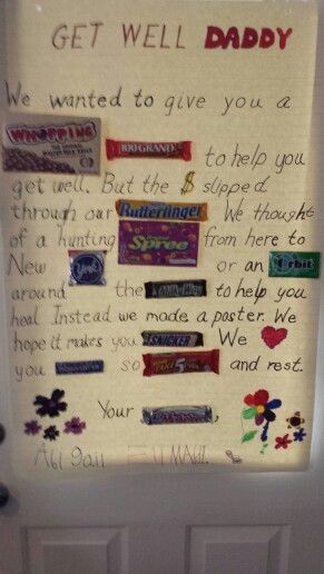 Candy get well card. Candy Bar Posters Get Well, Get Well Candy Bar Poster, Get Well Soon Candy Bar Poster, Birthday Candy Posters For Friends, Candy Bar Posters For Birthday For Him, Candy Bar Birthday Cards Poster Ideas, Candy Bar Posters For Birthday Girl, Candy Bar Poems, Candy Poster Board