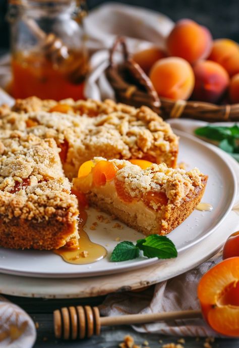 Learn How to Cook Apricot Cake Recipes For Free | Recipes You'll Love, Made Easy! Apricot Cake Recipe, Apricot Dessert, Quark Recipes, Apricot Slice, Chocolate Apricot, Trendy Recipes, Apricot Cake, Apricot Recipes, Favorite Dessert Recipes