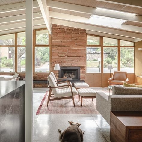 1960s Living Room, Midcentury Architecture, Littleton Colorado, Midcentury House, Sunroom Addition, Mid Century Modern Interior Design, Mcm House, Golden Valley, Mid Century Home