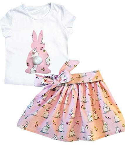 Girls Rabbit Skirt and Top Set With Hugs and Kisses https://www.amazon.co.uk/dp/B07MQP9CML/ref=cm_sw_r_pi_awdb_t1_x_LvqECbEBPFZW7 Skirt And T Shirt, Kids Clothing Girls, Easter Clothes, Baby Easter Outfit, Tee Shirt Outfit, T Shirt Outfit, Skirt And Top Set, Easter Outfit