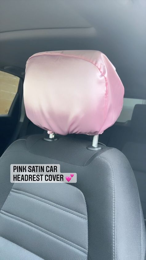 SATIN LINED HOODIES & MORE’s Instagram post: “So we made a pink one 🥳 and it’s reversible too 🤸🏽‍♀️ Link in bio. Click “Satin car headrest cover” and select “Pink & Black” 🙌🏾 Your car…” Boyfriends Truck, Something Soon Car Seat Headrest, Pink Back Seat Covers, Car Headrest Cover, Pink Seat Covers For The Car, Pink Car Seats Covers, Accessories For Hair, Headrest Cover, Hair Protection