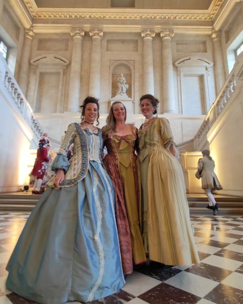 An absolutely magnificent evening. Words can't even describe it. ✨🎆 Made it to the Fêtes Galantes at Versailles Palace, a dream event I've wanted to attend for several years now. Walking through the halls, in costume, as once was done was simply breathtaking. (If you want a good series to watch, check out Versailles, a bit steamy, but the decor and costumes are stunning). Could not have been possible without @msmidnightsnack and @areyouzany Already planning, dreaming, and scheming for ... Versailles Ball Gown, Good Series To Watch, Versailles Ball, Series To Watch, Day Clothes, Day To Day, Best Series, To Day, Marie Antoinette