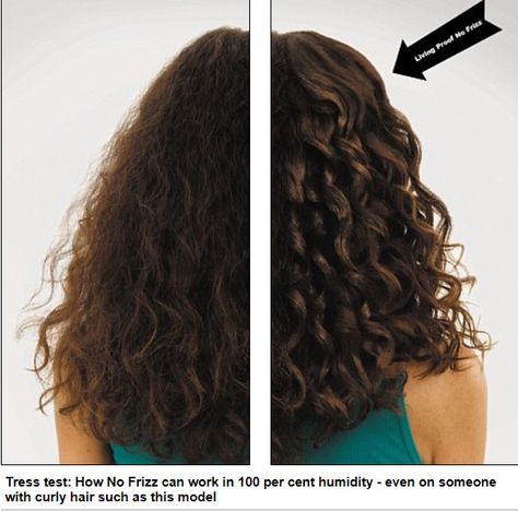 Living Proof No Frizz hair products - founded by Professor Robert Langer, of the Massachusetts Institute of Technology. Uses a lab-made compound called polyfluoroester, lighter than silicone that repels oil and water and helps hair from being frizzy, even in humid conditions! No Frizz Hair, Frizz Hair Products, Frizzy Wavy Hair, Rainy Day Hairstyles, Hair Science, Frizz Hair, Oil And Water, Hair Frizz, Hair Solutions